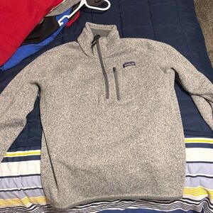 Patagonia Gray Half-Zip Sweater